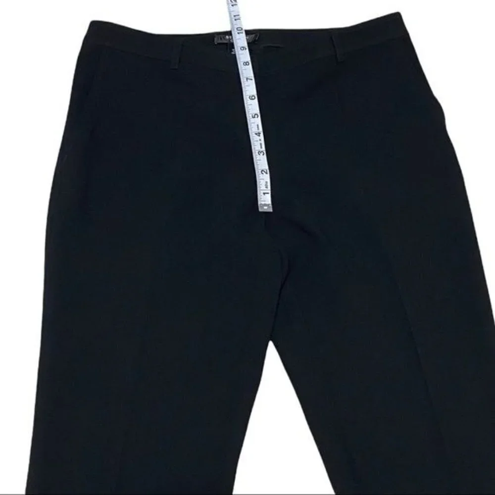 St. John‎ Black Mid Rise Dress Pants Size 4